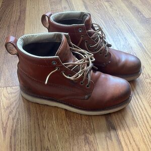 Golden Fox Wedge Sole Leather Boot (Size 9)